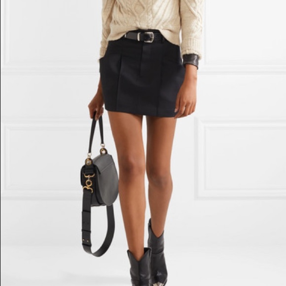 Isabel Marant Wool-Twill Mini Skirt